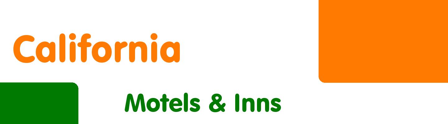 Best motels & inns in California - Rating & Reviews